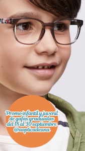 Promo gafas graduadas para niños y adolescentes